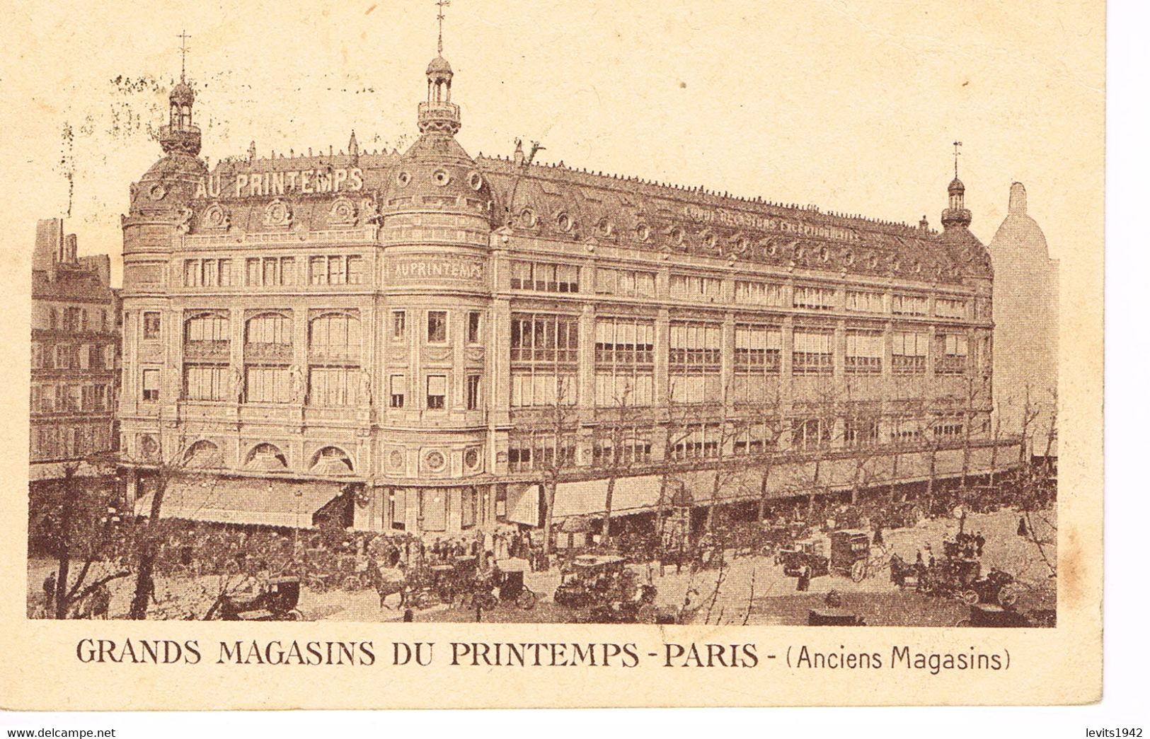 MARQUE POSTALE -  JEUX OLYMPIQUES 1924 - GARE SAINT LAZARE - 12-03-1924 - Affranchissement 10 C Type Semeuse - - Ete 1924: Paris