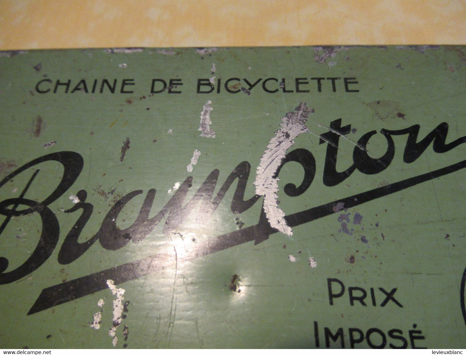 Boite métallique ancienne/Cyclisme/ Chaine de  Bicyclette/BRAMPTON/Fabriqué en France / Vers 1920-1950         BFPP235