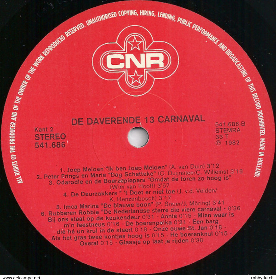 * LP * DAVERENDE DERTIEN CARNAVAL (Holland 1982) - Autres - Musique Néerlandaise
