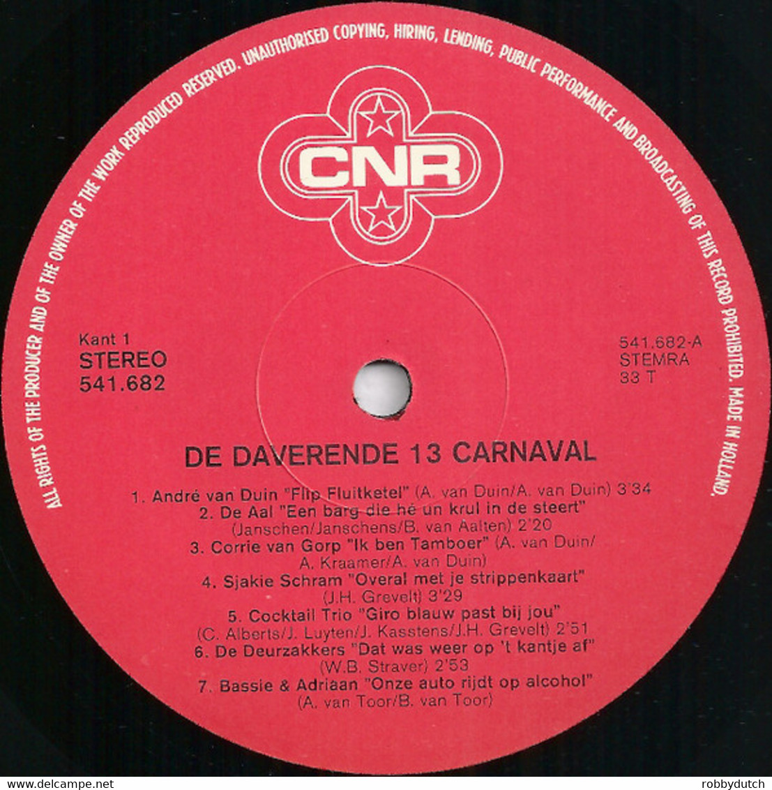 * LP * DAVERENDE DERTIEN CARNAVAL + 1 EXTRA (Holland 1981) - Other - Dutch Music