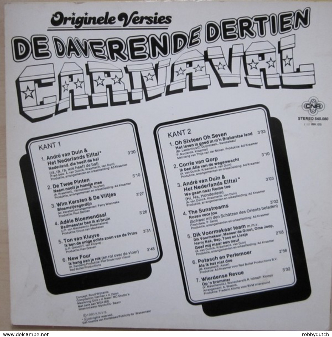 * LP * DAVERENDE DERTIEN CARNAVAL 1980 - Sonstige - Niederländische Musik