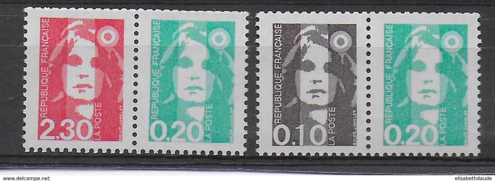 BRIAT - 1990 -  P2614 + P2617 ** MNH - 1989-1996 Bicentenial Marianne