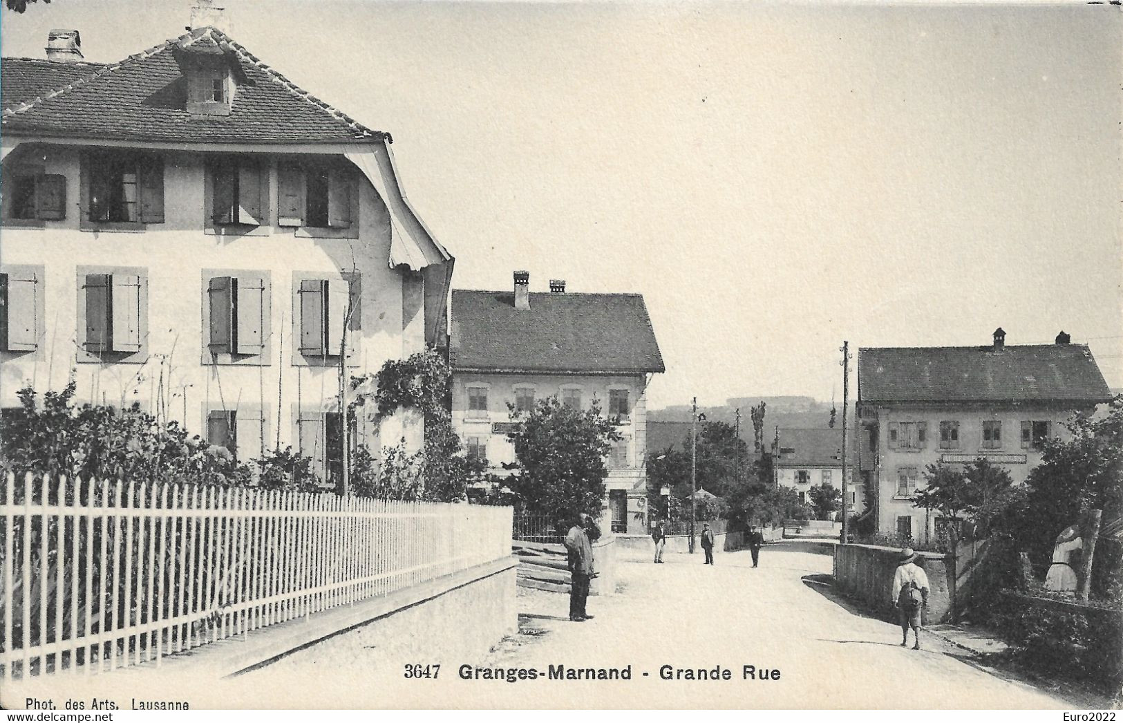 7 Cartes Granges-Marnand - Auberge Du Coq  (Ristorante Pizzeria Aujourd'hui), , Café Du Pont , Diverses Vues De Granges. - Marnand