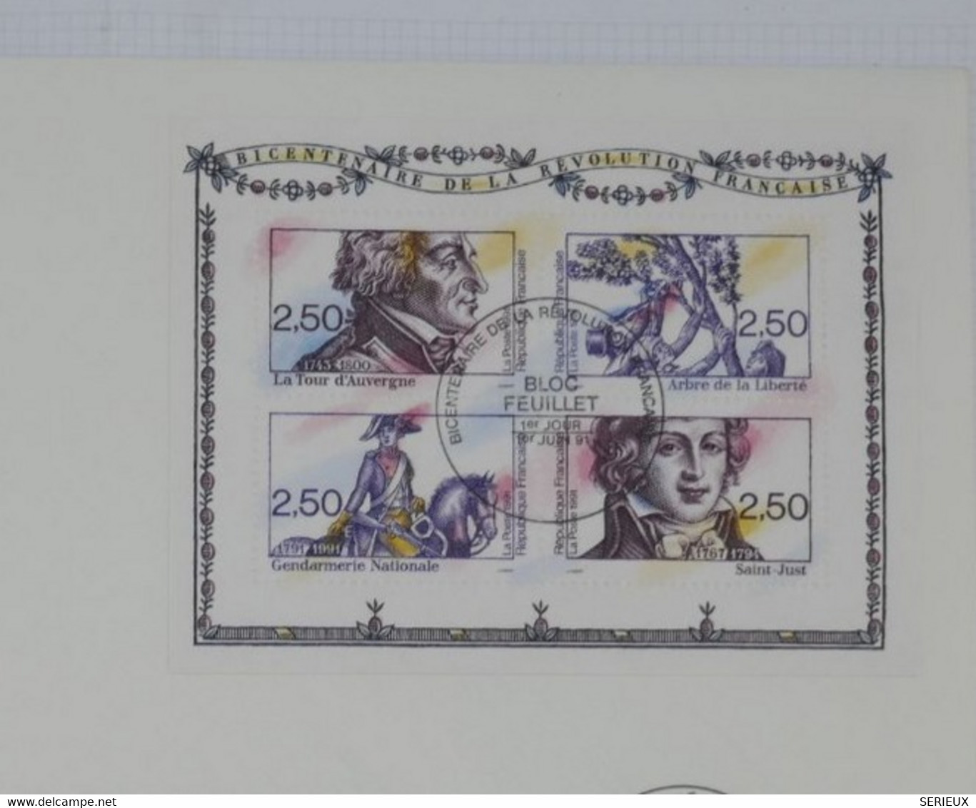 BG23 FRANCE   BELLE LETTRE  1991 CENTENAIRE REVOLUTION    +AFFRANCH. PLAISANT - Altri & Non Classificati