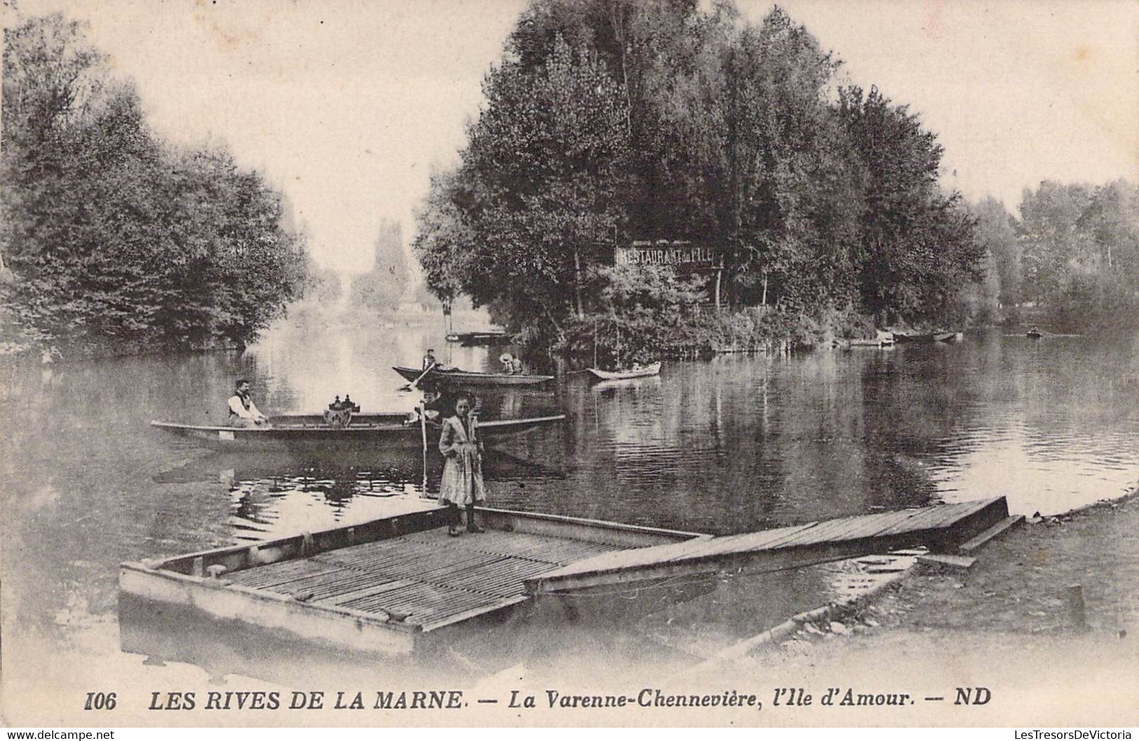 CPA - 94 - LA VARENNE CHENNEVIERES - L'Ile D'Amour - Les Rives De La Marne - Enfant - Canot - Neurdein - Autres & Non Classés