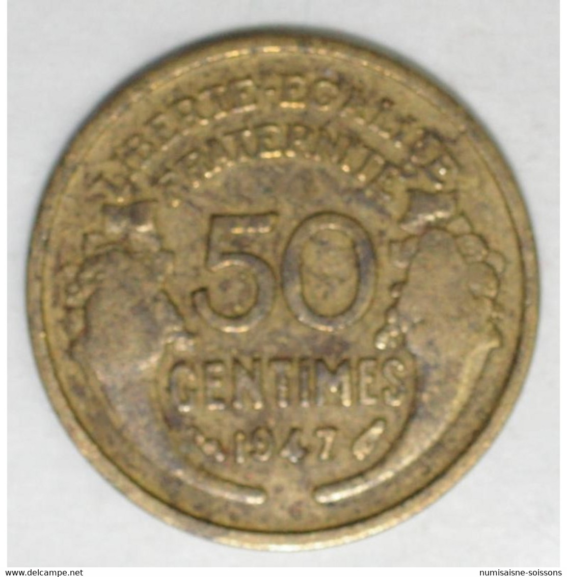 GADOURY 423b - 50 CENTIMES 1947 - TYPE MORLON BRONZE ALUMINIUM - KM 914 - B/TB - 50 Centimes