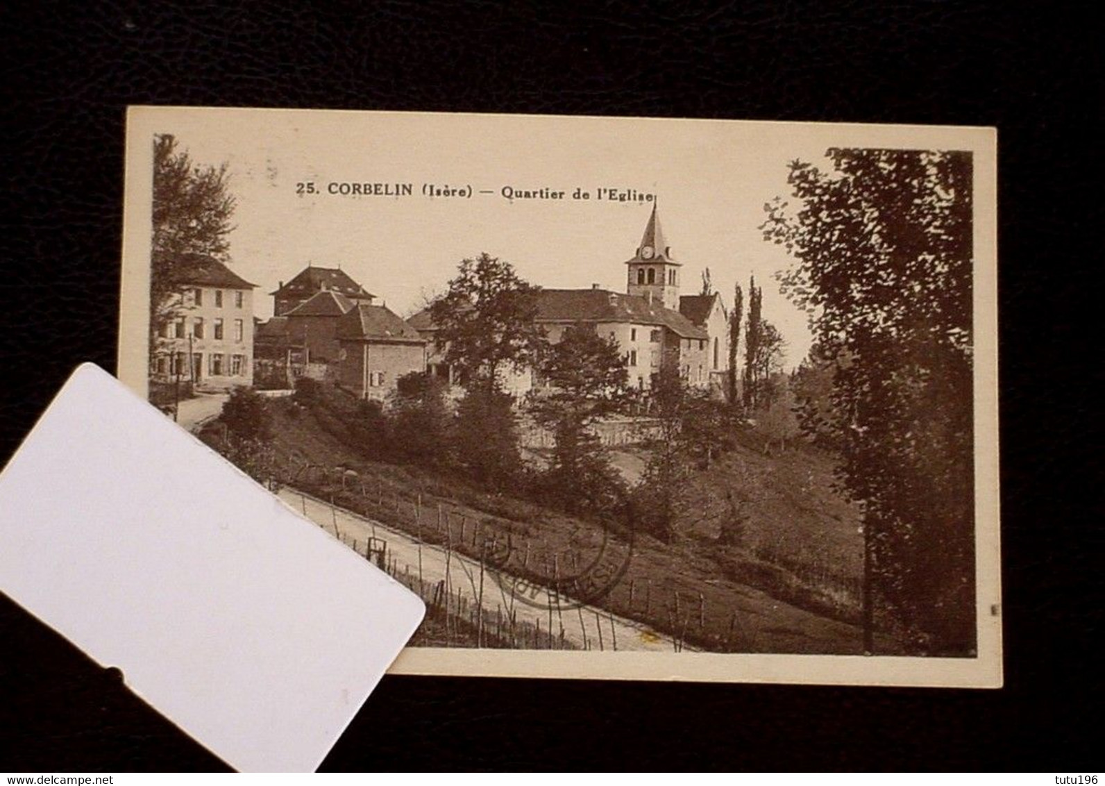 38 - CORBELIN -  QUARTIER DE L EGLISE - ECRITE EN 1934 - - Corbelin