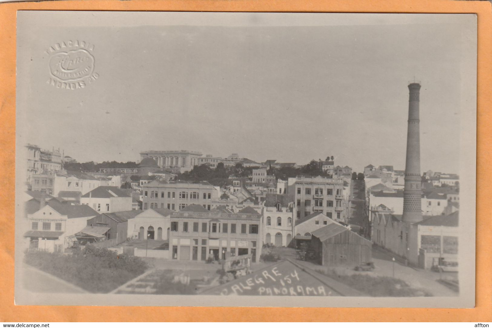 Porto Alegre Brazil Old Real Photo Postcard - Porto Alegre