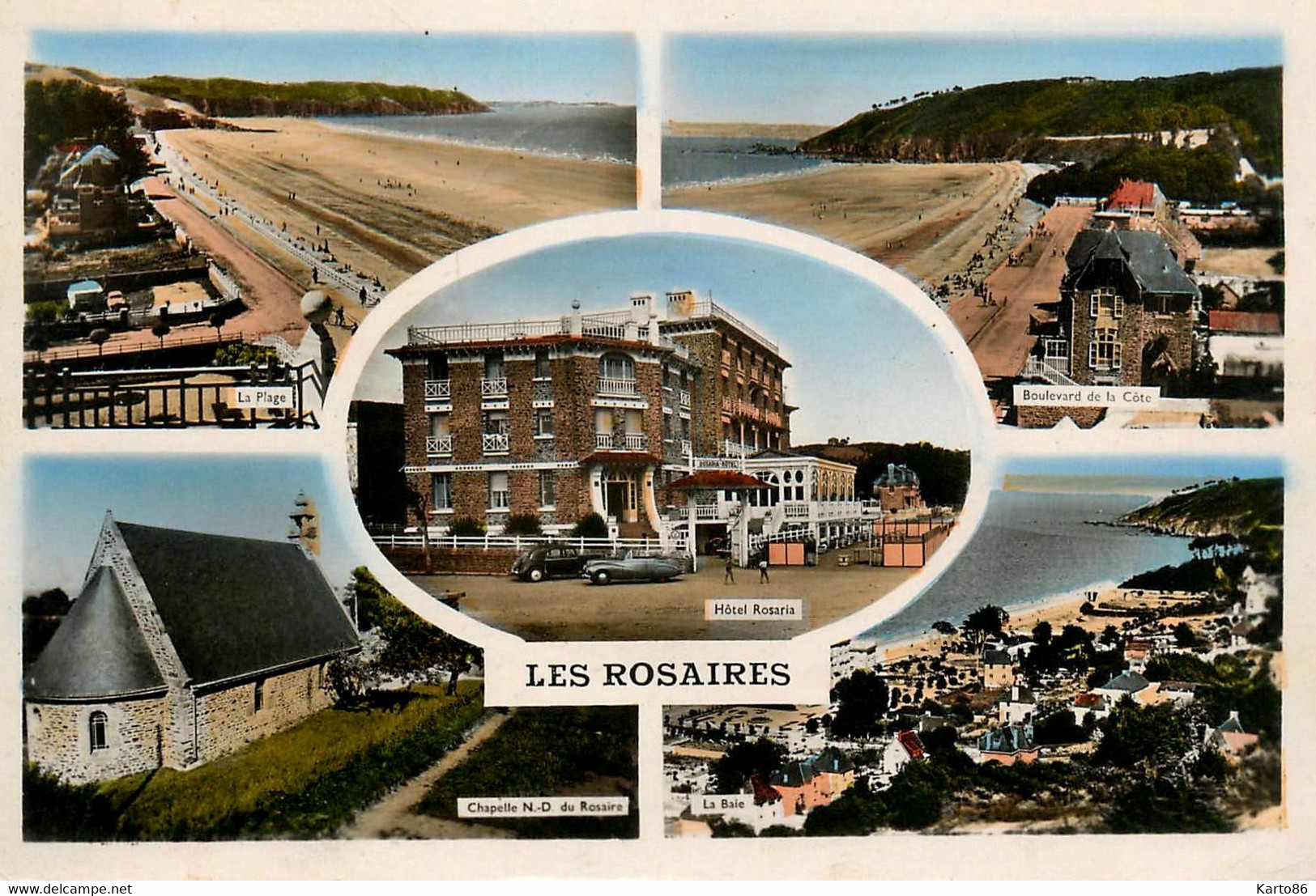 Les Rosaires , Plérin * Souvenir Du Village * 5 Vues * Hôtel ROSARIA - Plérin / Saint-Laurent-de-la-Mer