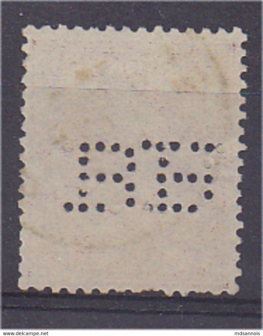 Belgique N°51 1F Rouge-brun Perforé - 1863-09