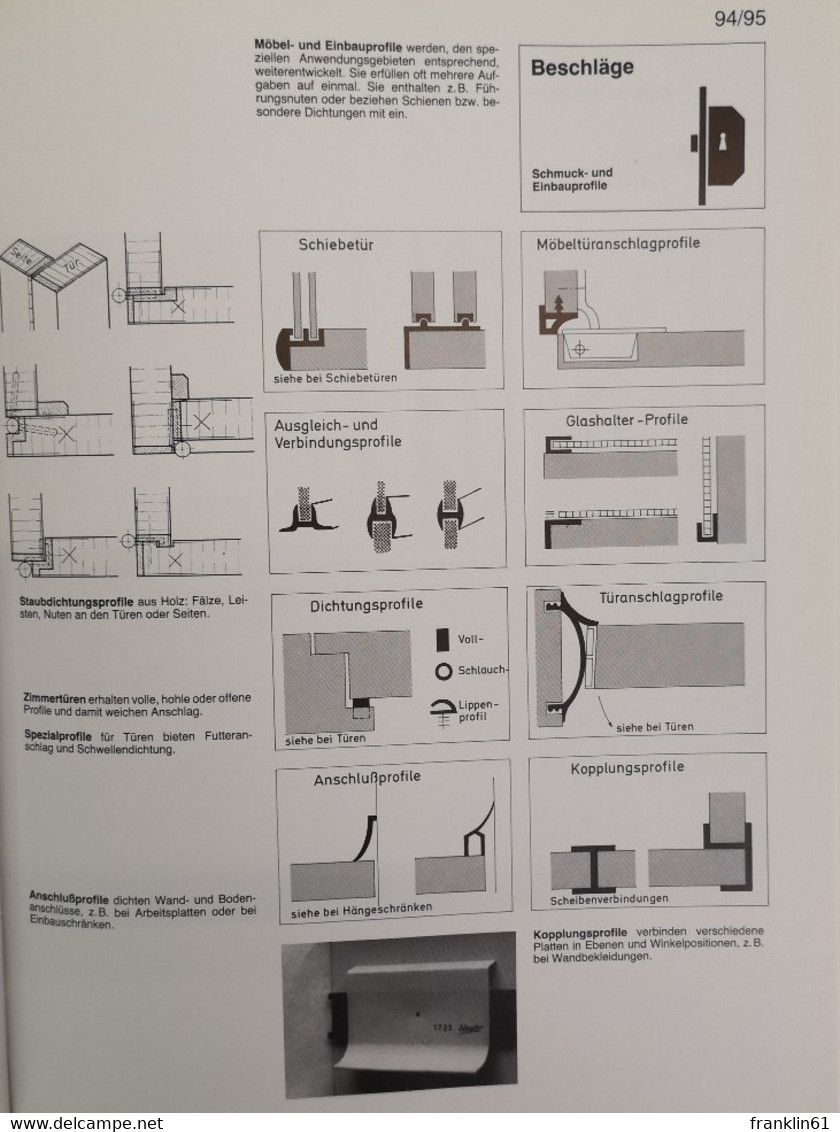 Möbel und Innenausbau. Handbuch der Holzkonstruktionen.