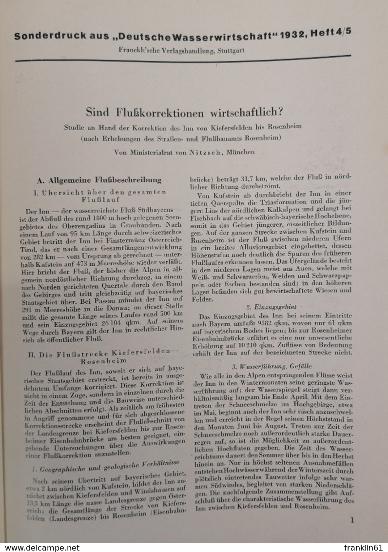 Denkschrift über den Ausbau der öffentlichen Flüsse in Bayern.