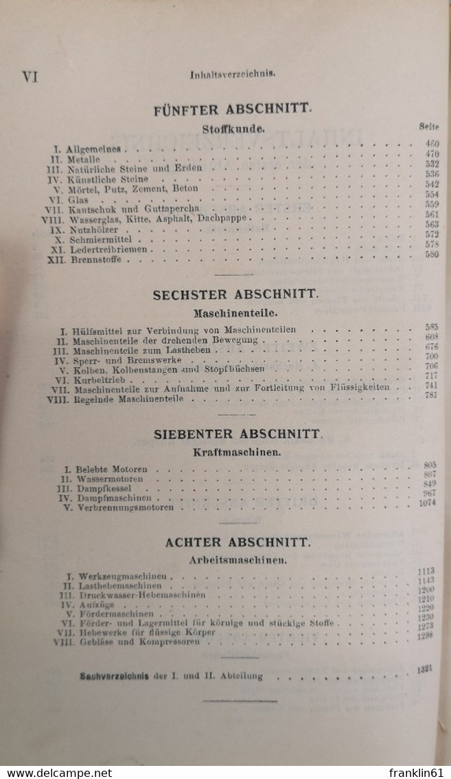 Des Ingenieurs Taschenbuch. Abteilung I. Hütte. - Léxicos