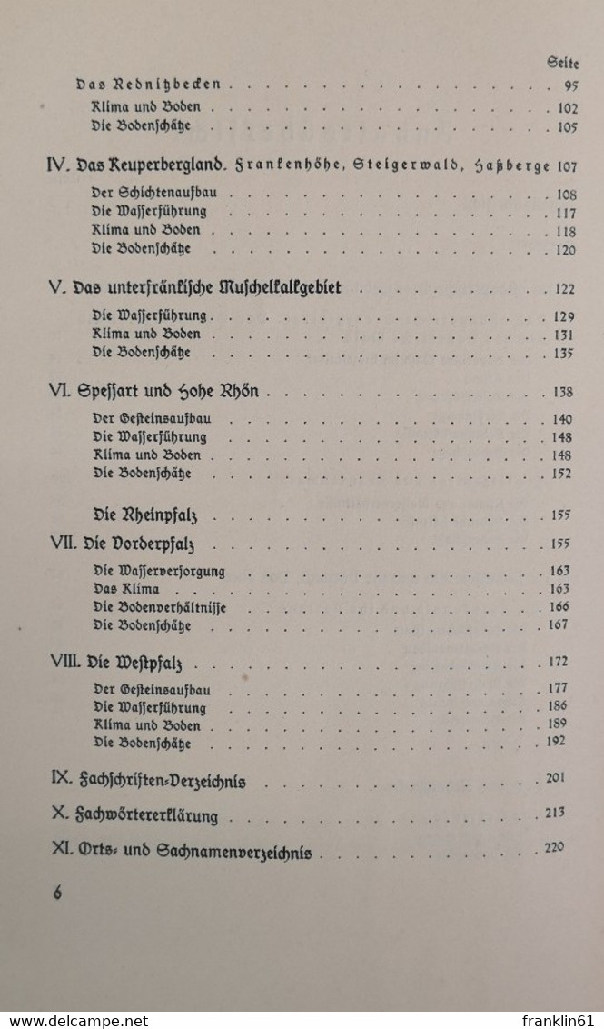 Bayerns Boden. Die Natürlichen Grundlagen Der Siedlung. 2. Teil: Nordbayern Und Rheinpfalz - 4. Neuzeit (1789-1914)