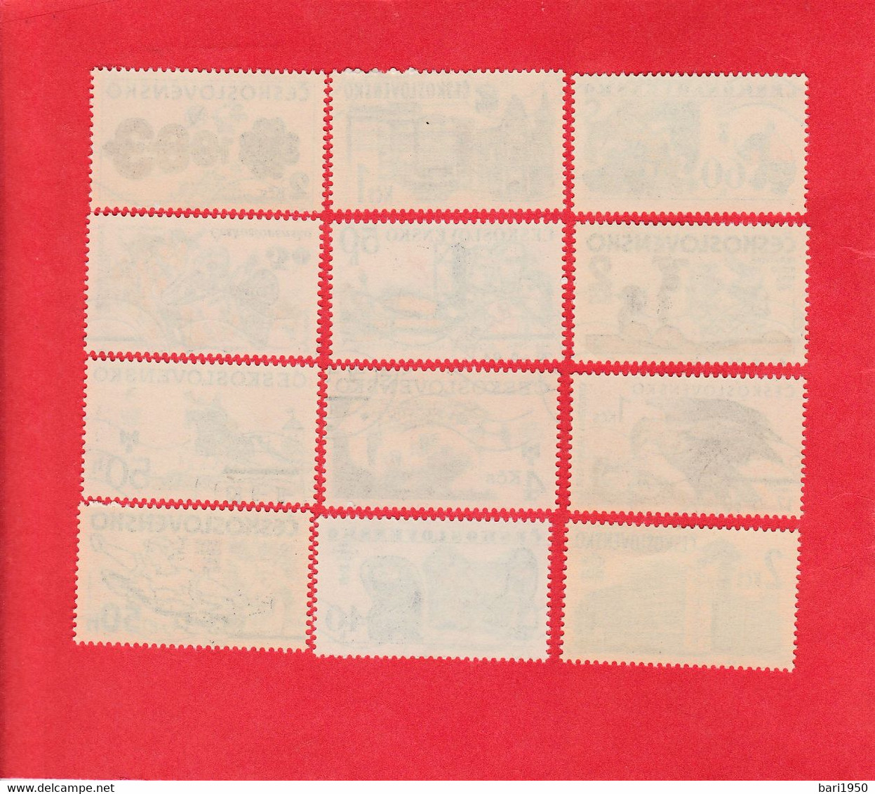 Lotto N° 101 -  CECOSLOVACCHIA , 12 Francobolli Timbrati, Ottimo Stato Di Conservazione - Collections, Lots & Séries