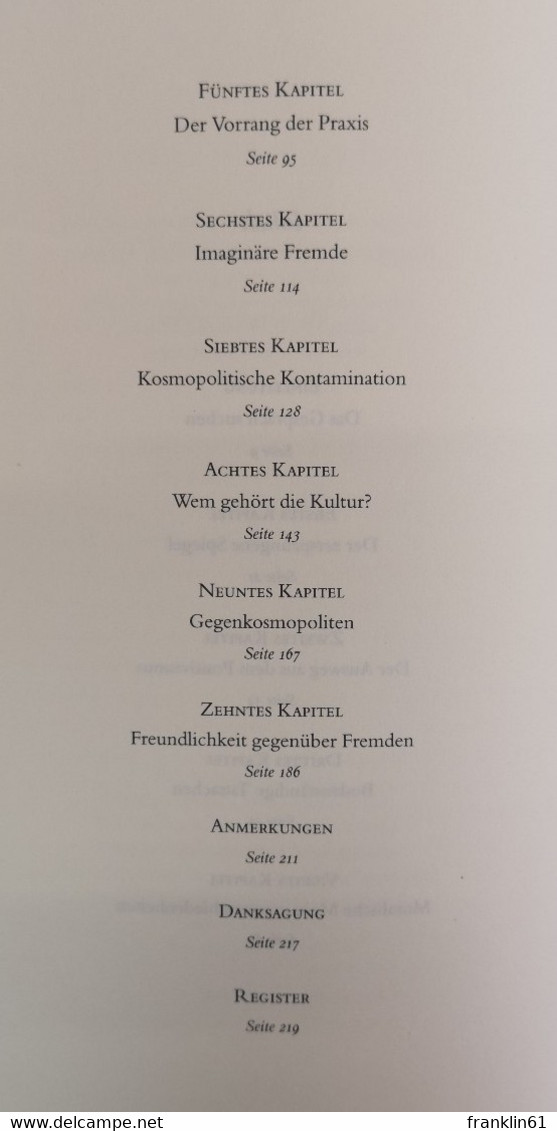 Der Kosmopolit. Philosophie Des Weltbürgertums. - Filosofía