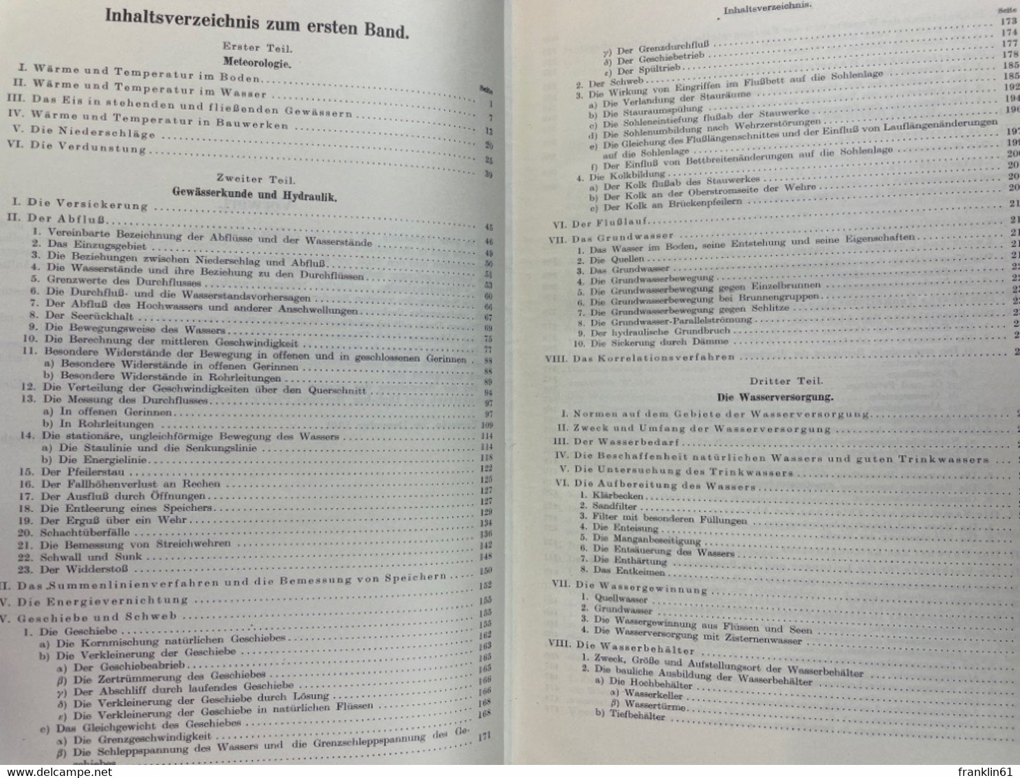 Handbuch Des Wasserbaues In Zwei Bänden. KOMPLETT. - Arquitectura