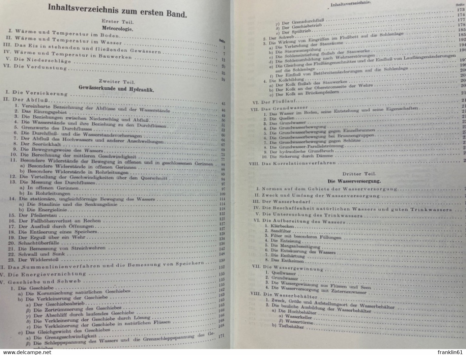 Handbuch Des Wasserbaues In Zwei Bänden. KOMPLETT. - Architecture