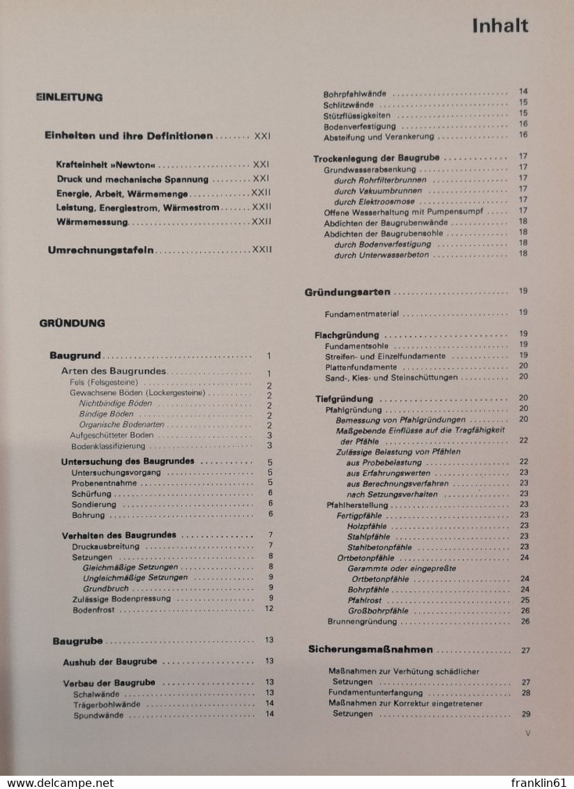 Hochbau Konstruktion. Die Bauteile Und Das Baugefüge. Grundlagen Des Heutigen Bauens. - Architecture