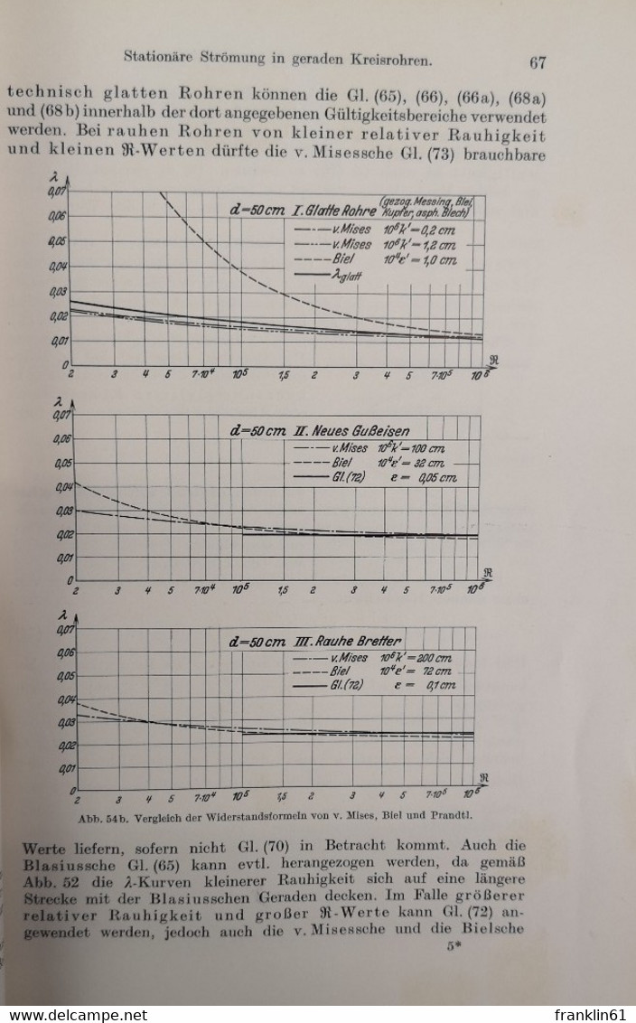 Angewandte Hydromechanik. Erster und zweiter Band.