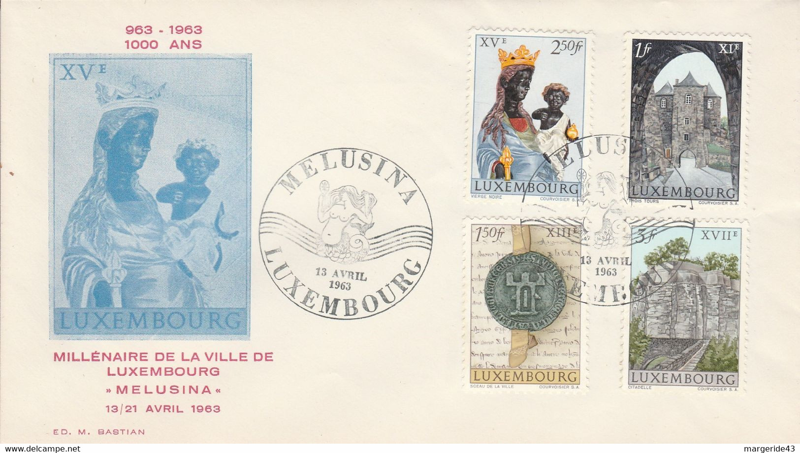 LUXEMBOURG 1963  MILLENAIRE DE LUXEMBOURG - Máquinas Franqueo (EMA)