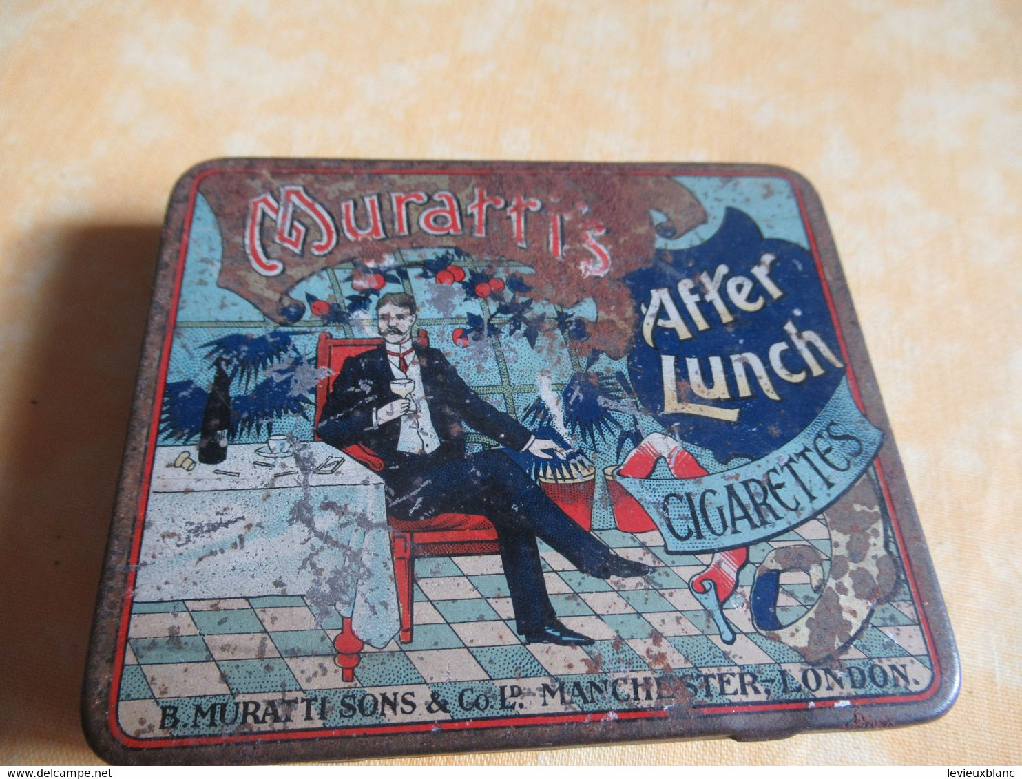 Boite Métallique Ancienne/Cigarettes/ MURATTI'S/ AFTER LUNCH/ Murrati'Sons & Co Ltd/Vers 1920-1950   BFPP240 - Boxes