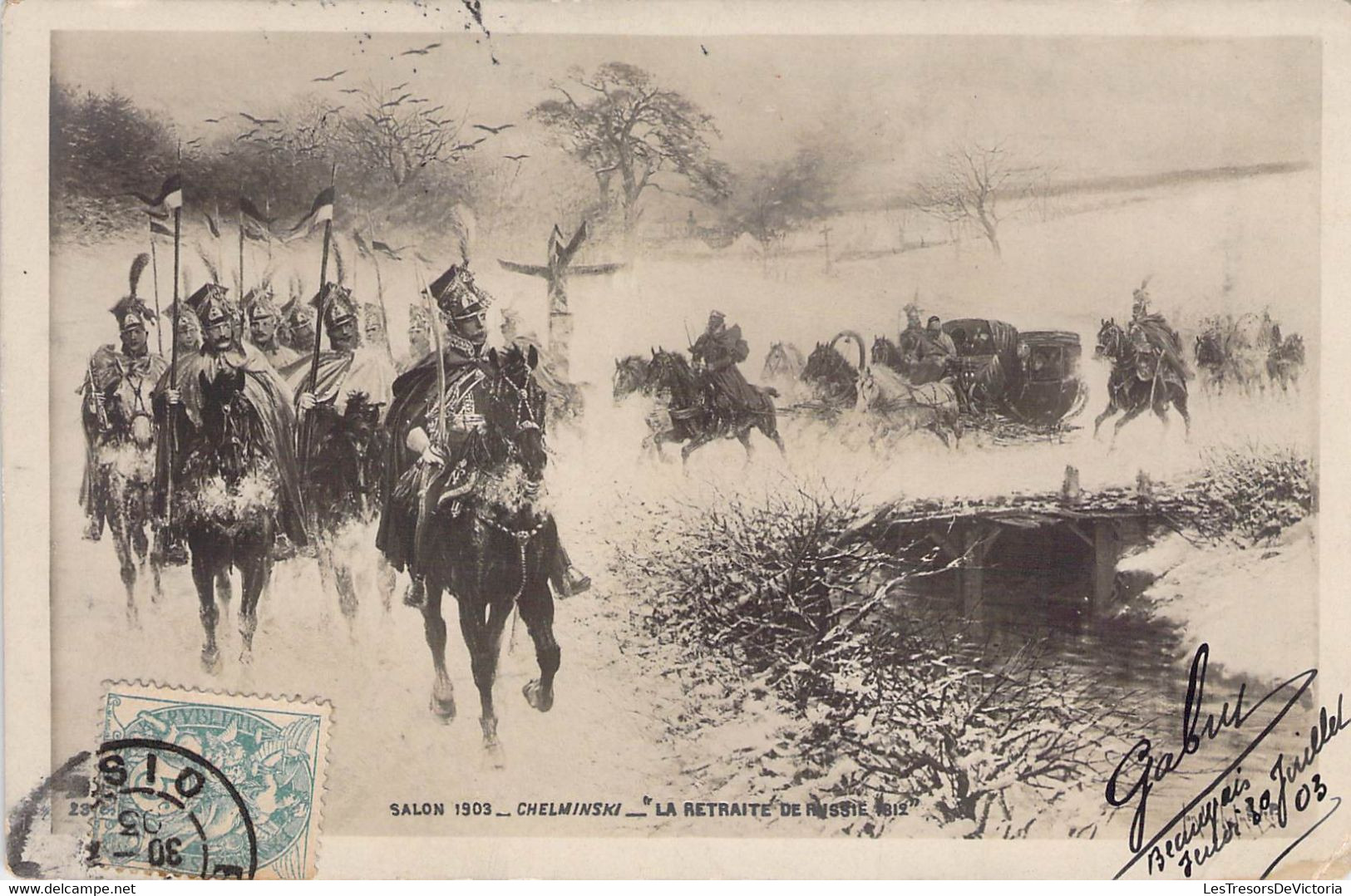 CPA MILITARIAT - La Retraite De Russie - Chevaux - Andere Kriege