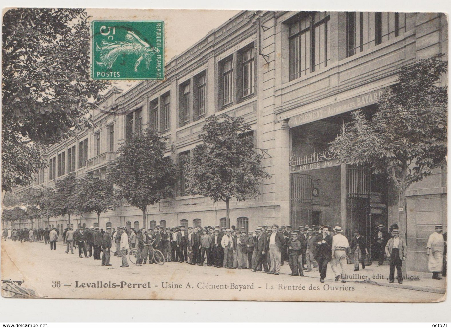 Levallois-Perret -Usine A.Clément-Bayard - La Rentrée Des Ouvriers - Levallois Perret