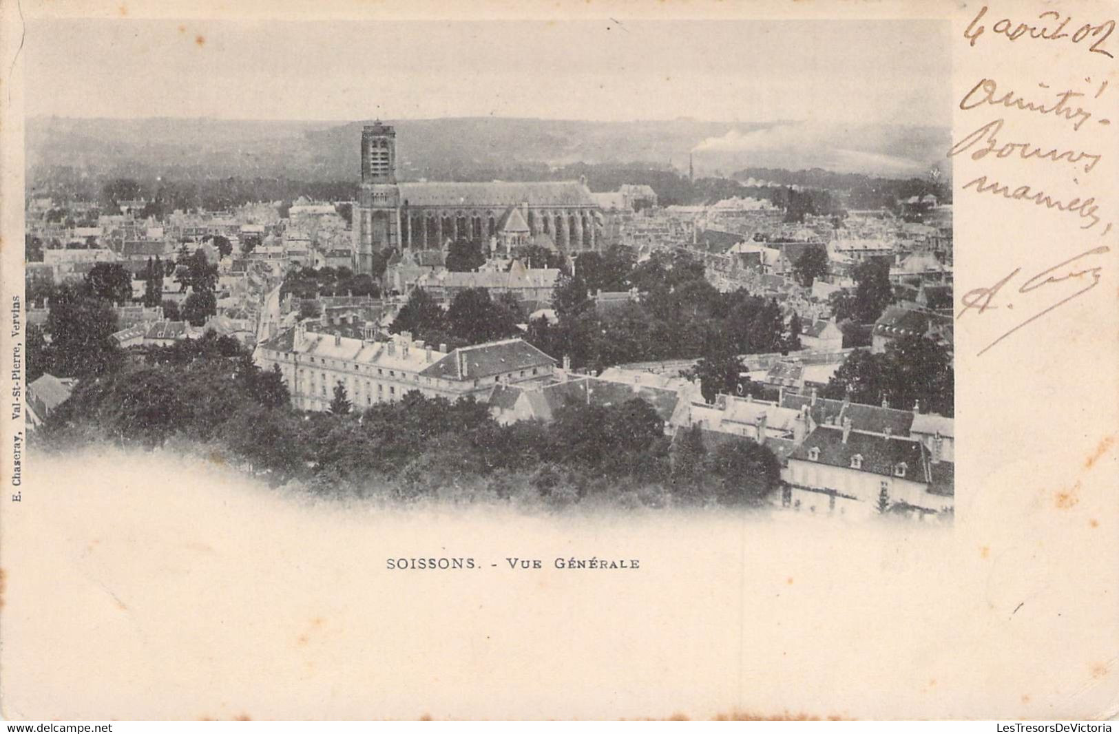 CPA - 02 - SOISSONS - Vue Générale - Précurseur - Dos Non Divisé - Soissons