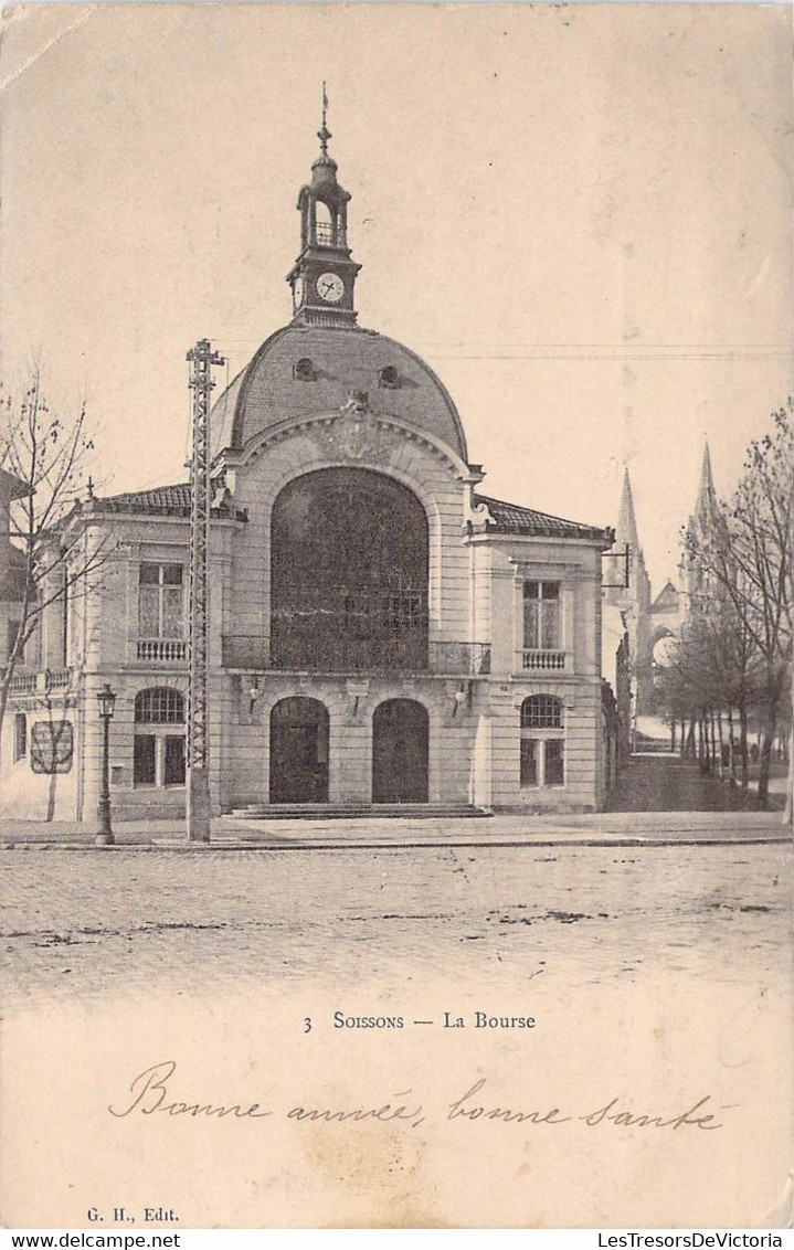 CPA - 02 - SOISSONS - La Bourse - - Soissons