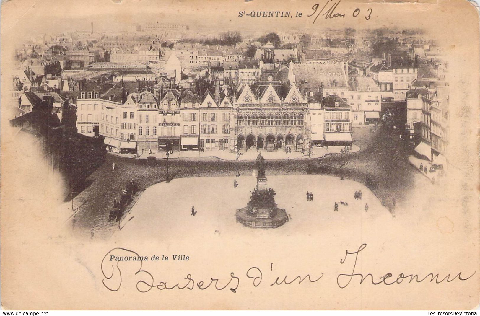 CPA - 02 - SAINT QUENTIN - Panorama De La Ville - Dos Non Divisé - Précurseur - Saint Quentin