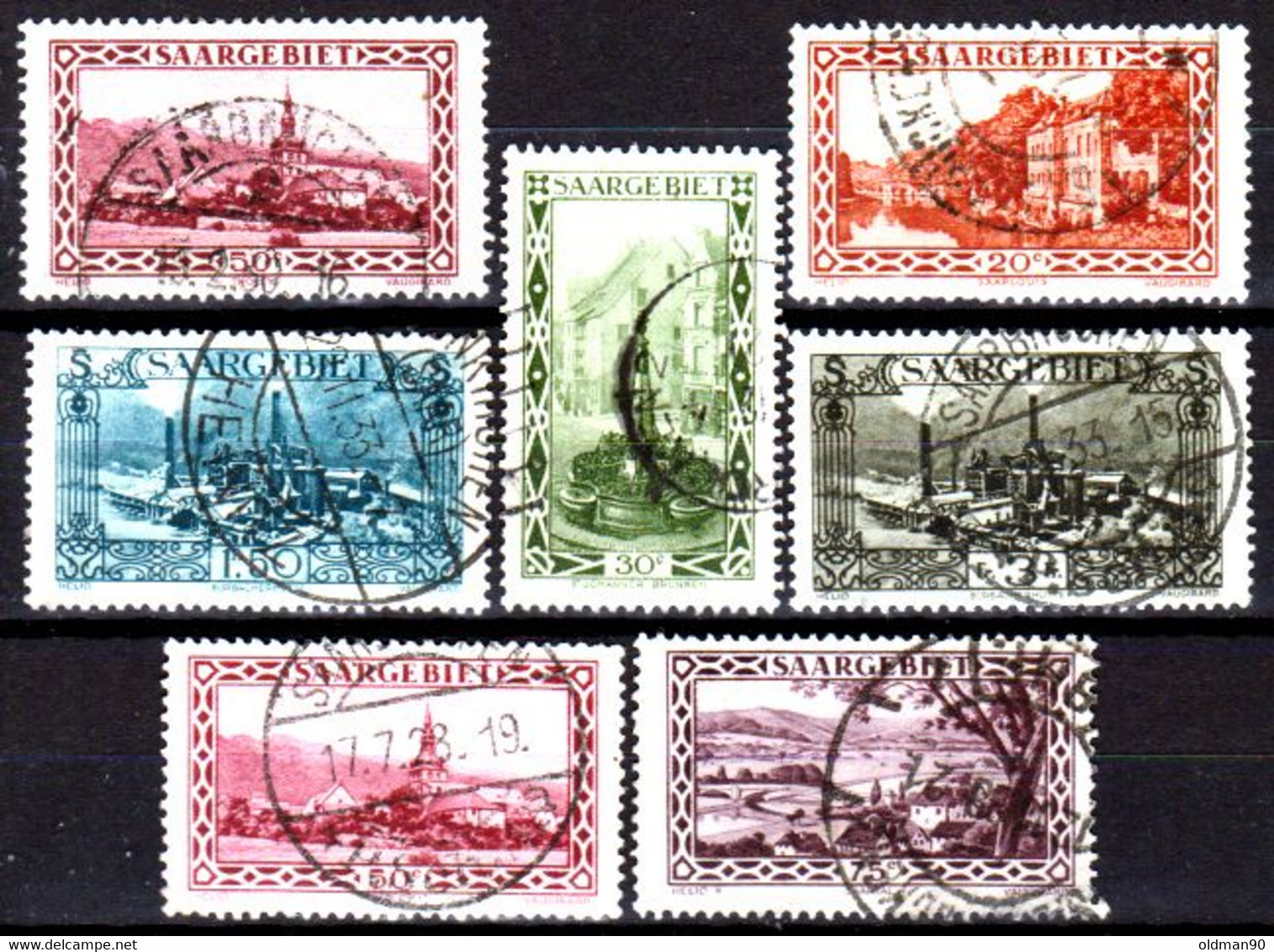 Sarre-98- Original Values Issued In 1926.(o) Used - Quality In Your Opinion. - Andere & Zonder Classificatie