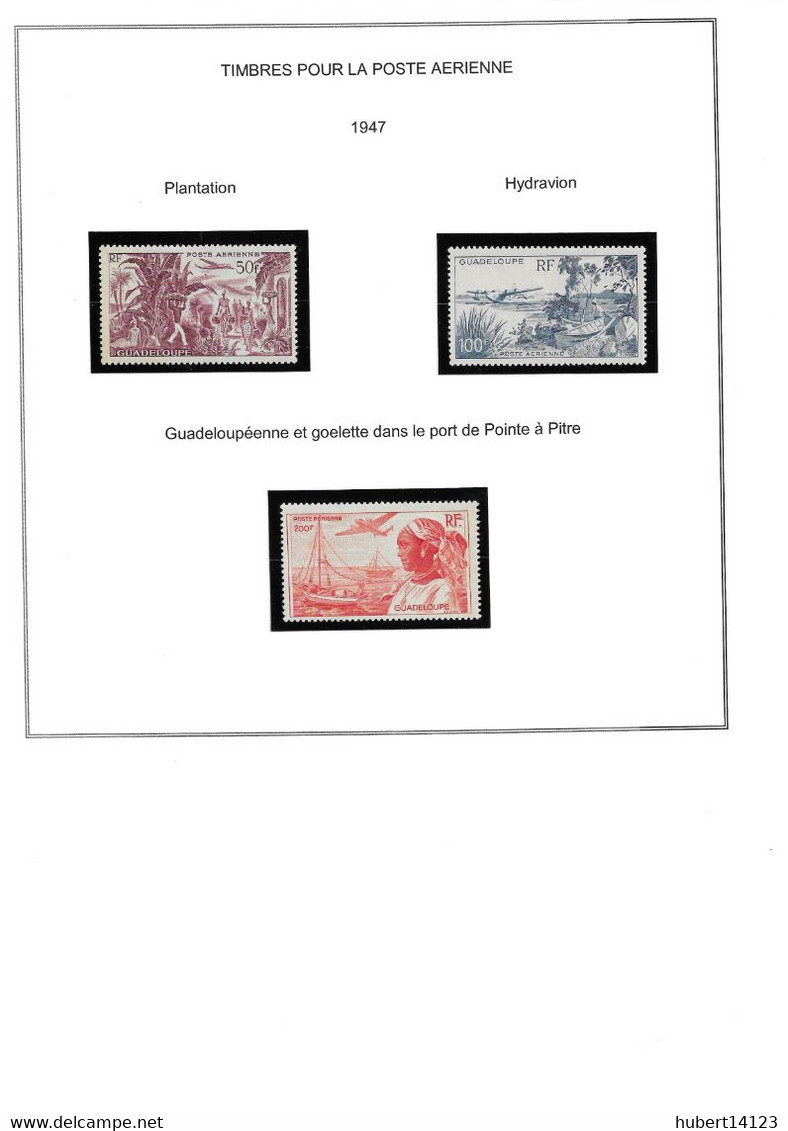 GUADELOUPE COLLECTION COMPLETE PA 1 à 15 Neuf Avec Ou Sans Charnière MH Ou MNH Poste Aérienne - Airmail