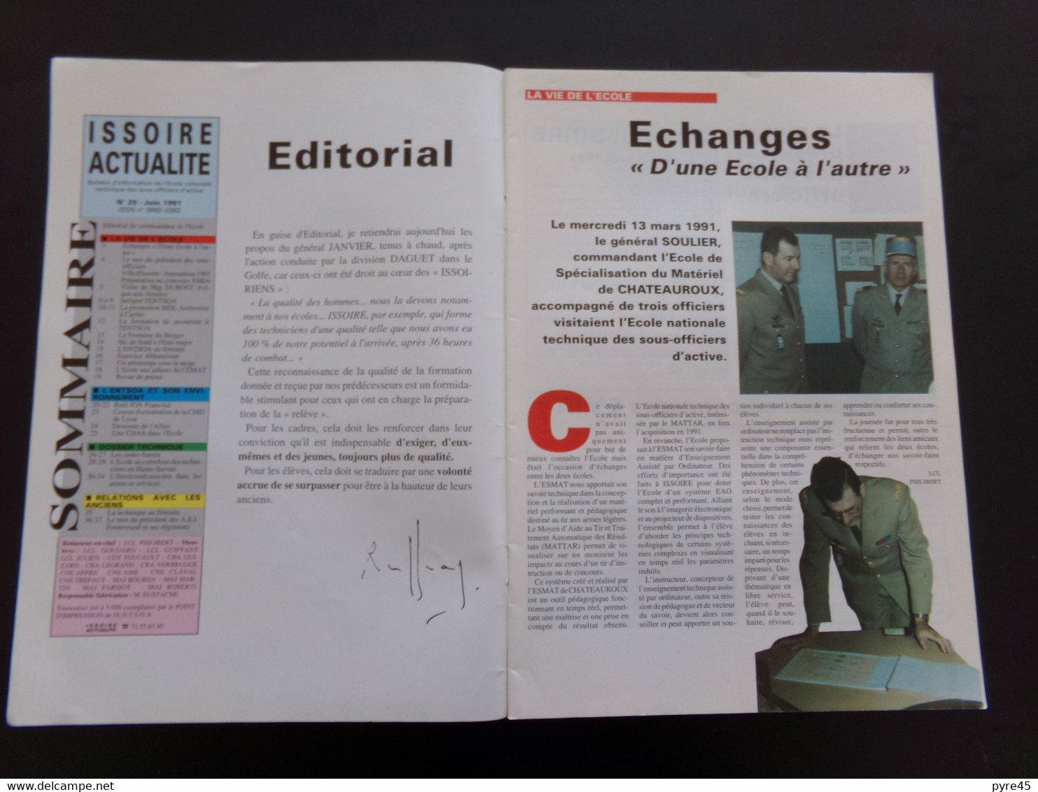 Issoire Actualité, N° 20, 1991, Ecole Nationale Technique Des Sous-officiers D'active, 38 Pages - Francia