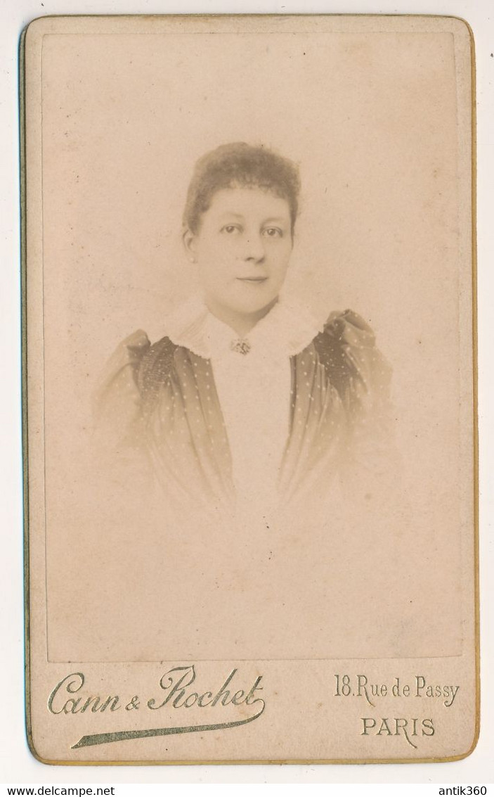 CDV - Portrait Madame TOURETTE - Photographe Cann Et Rochet Paris - Photographie Ancienne - Identifizierten Personen