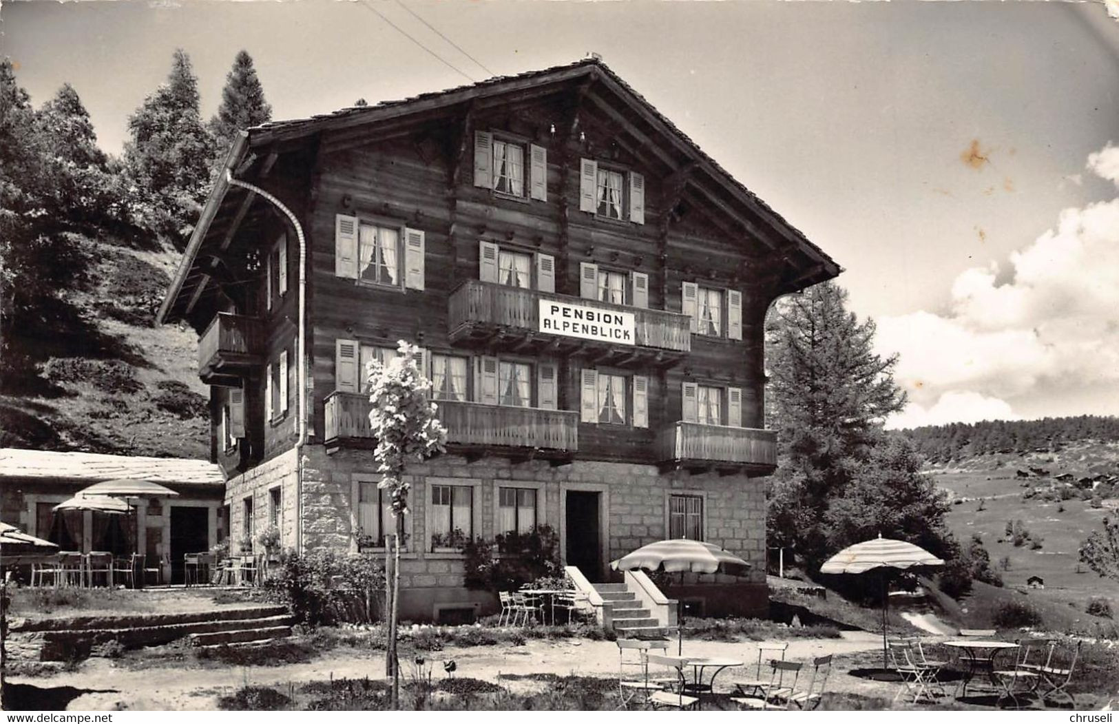 Zeneggen Hotel Alpenblick Gyger Karte - Zeneggen