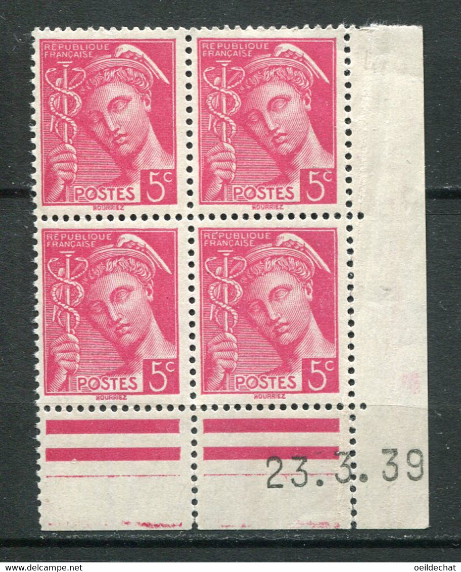 24268 FRANCE N°406** 5c. Rose Type Mercure C.D Du 23.3.39  TB - 1930-1939