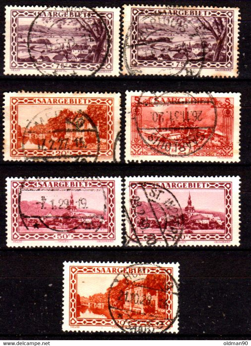 Sarre-108- Original Values Issued In 1926.(o) Used - Quality In Your Opinion. - Other & Unclassified