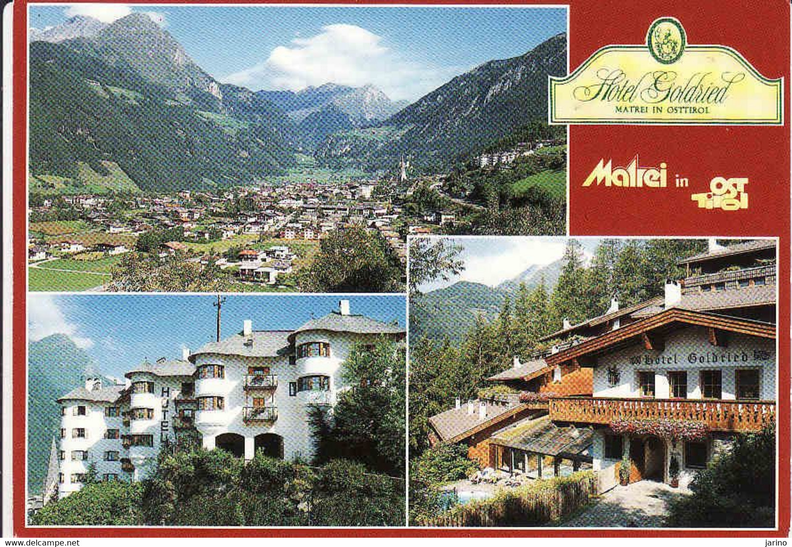 Austria > Tirol,  Matrei In Osttirol, Hotel Goldried, Bezirk Lienz, Used 1994 - Matrei In Osttirol