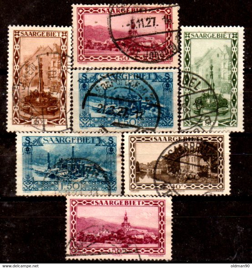 Sarre-109- Original Values Issued In 1926.(o) Used - Quality In Your Opinion. - Sonstige & Ohne Zuordnung