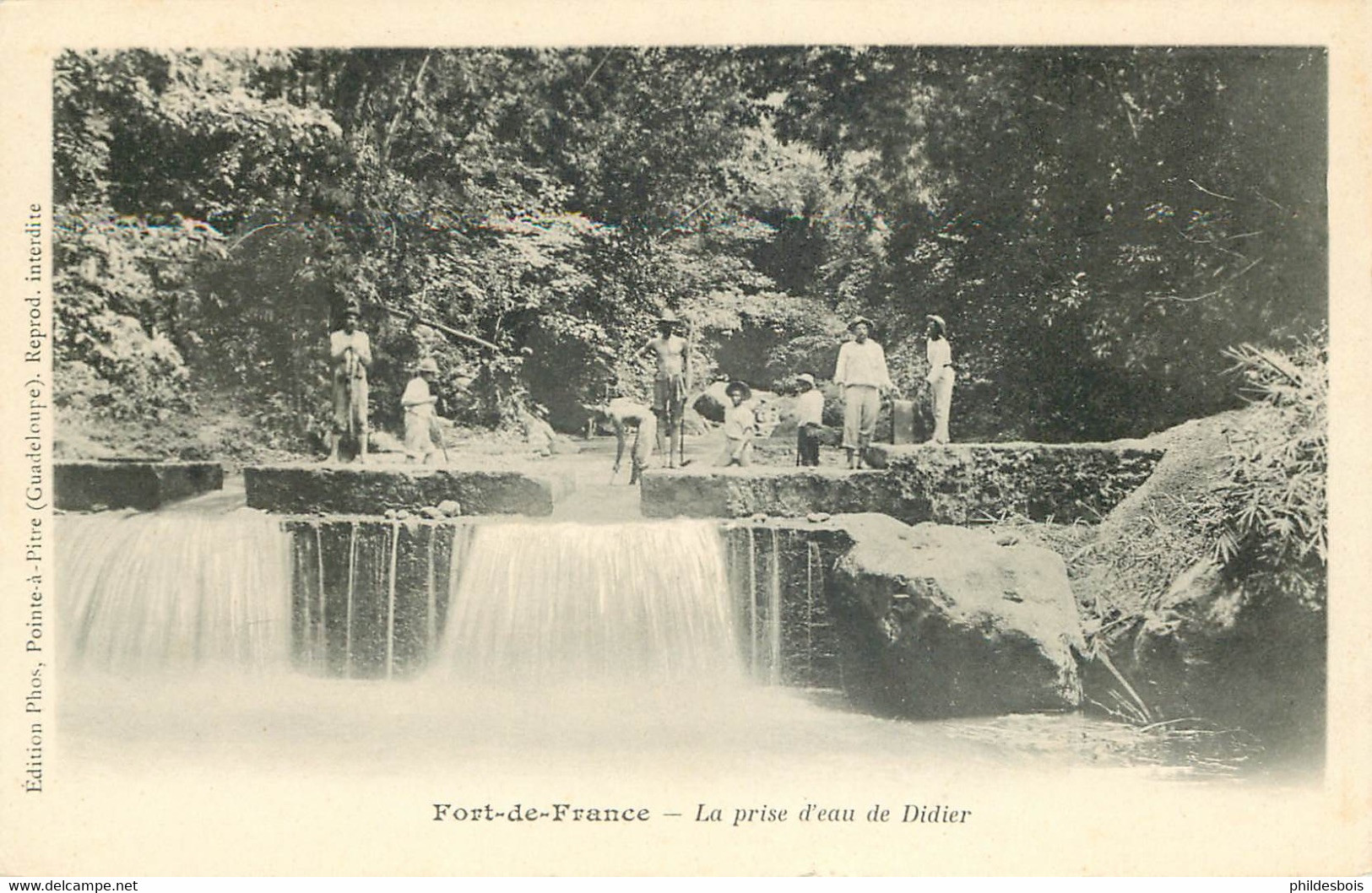 MARTINIQUE  FORT DE FRANCE  La Prise D'eau De Didier  (Edit Phos Pointe A Pitre ) - Fort De France