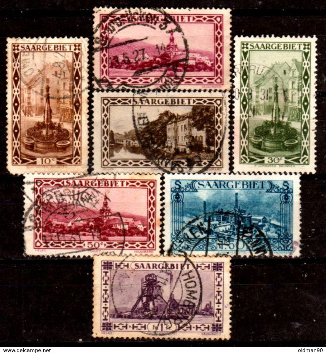 Sarre-112- Original Values Issued In 1926.(o) Used - Quality In Your Opinion. - Sonstige & Ohne Zuordnung