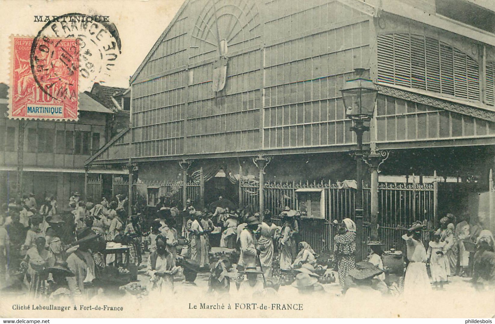 MARTINIQUE  FORT DE FRANCE  Le Marché  (cliché Leboullanger ) - Fort De France