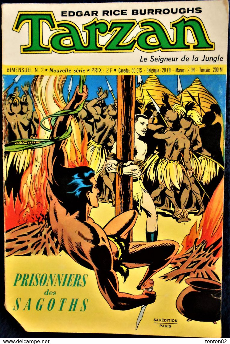 Tarzan - Bimensuel N° 2 - Sagédition - ( 15 Octobre 1972 ) . - Tarzan
