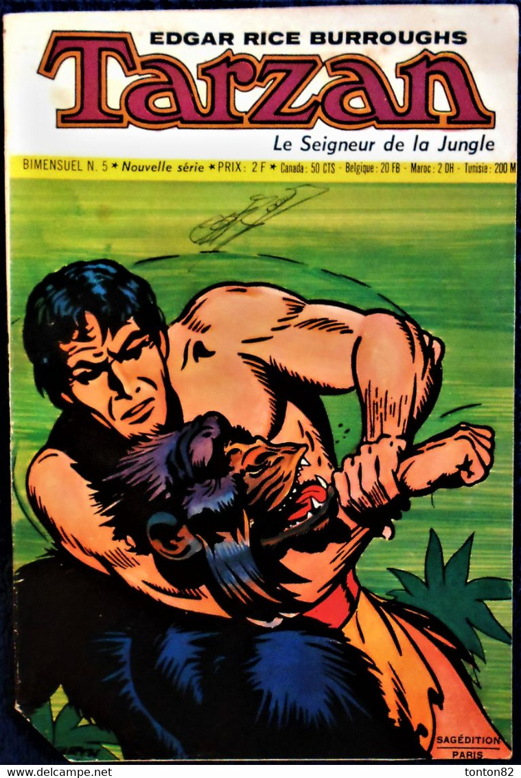 Tarzan - Bimensuel N° 5 - Sagédition - ( 1er Décembre 1972 ) . - Tarzan