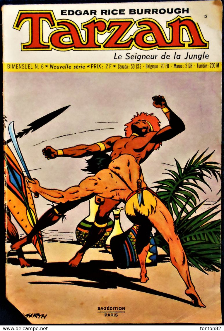 Tarzan - Bimensuel N° 6 - Sagédition - ( 15 Décembre 1972 ) . - Tarzan