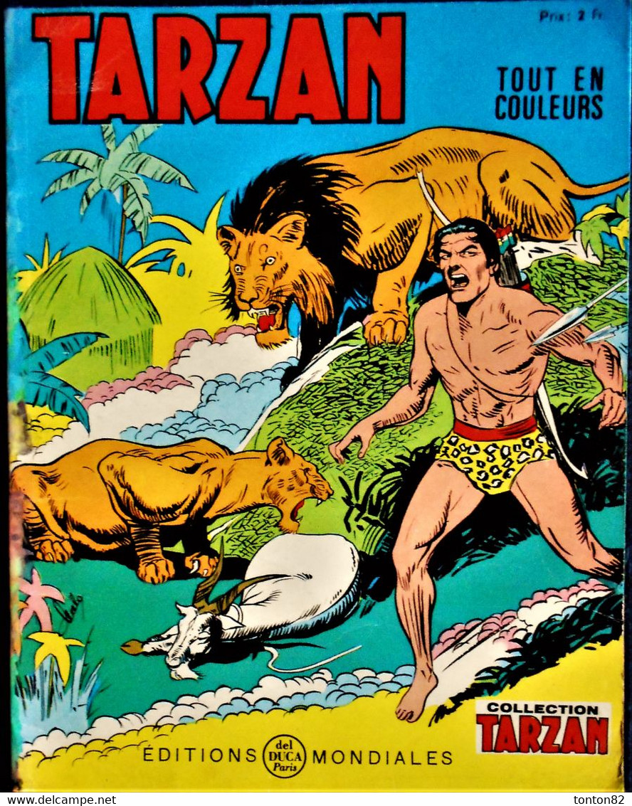 TARZAN - N° 21-  Éditions Mondiales - Del DUCA - ( 1966 ) . - Tarzan