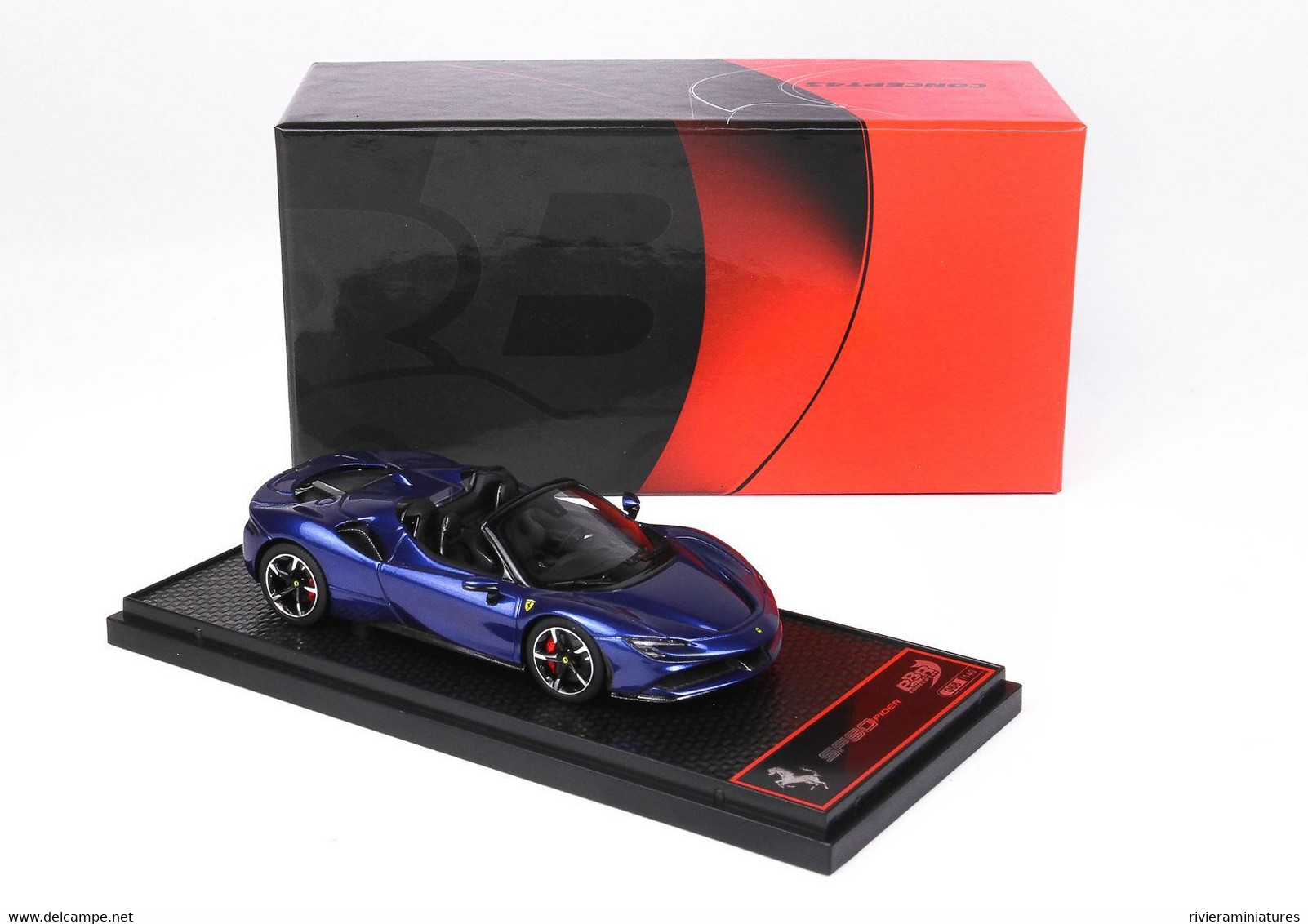 BBR - FERRARI SF 90 Spider - Blu Elettrico Mét. - BBRC244B - 1/43 - BBR