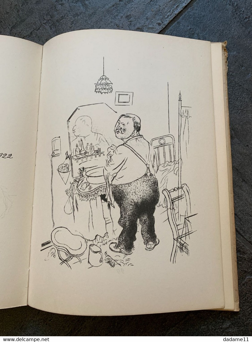 Rare  George Grosz 1930 Malik Verlag Berlin  "60 dessins sur 15 ans"