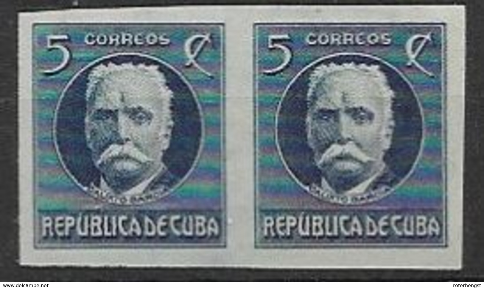 Cuba Mnh** Imperf Pair Very Fresh 1926 10 Euros ++ - Nuevos